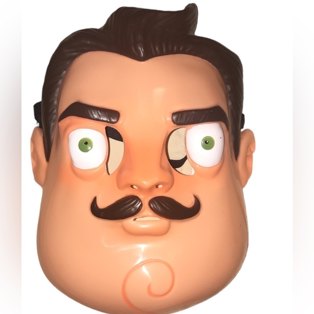 Hello Neighbor Mr Peterson Adult Mask Tiny Build Halloween Rubie’s Costume